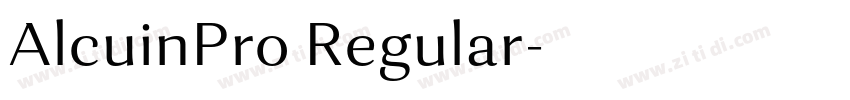 AlcuinPro Regular字体转换
